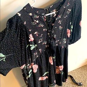 Bohemian Black Xhilaration Brand Dress